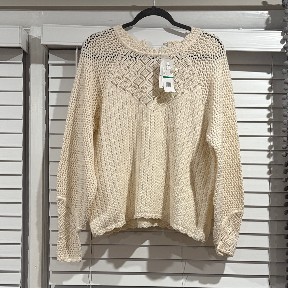 Sam Edelman Women's Cream Knit Sweater